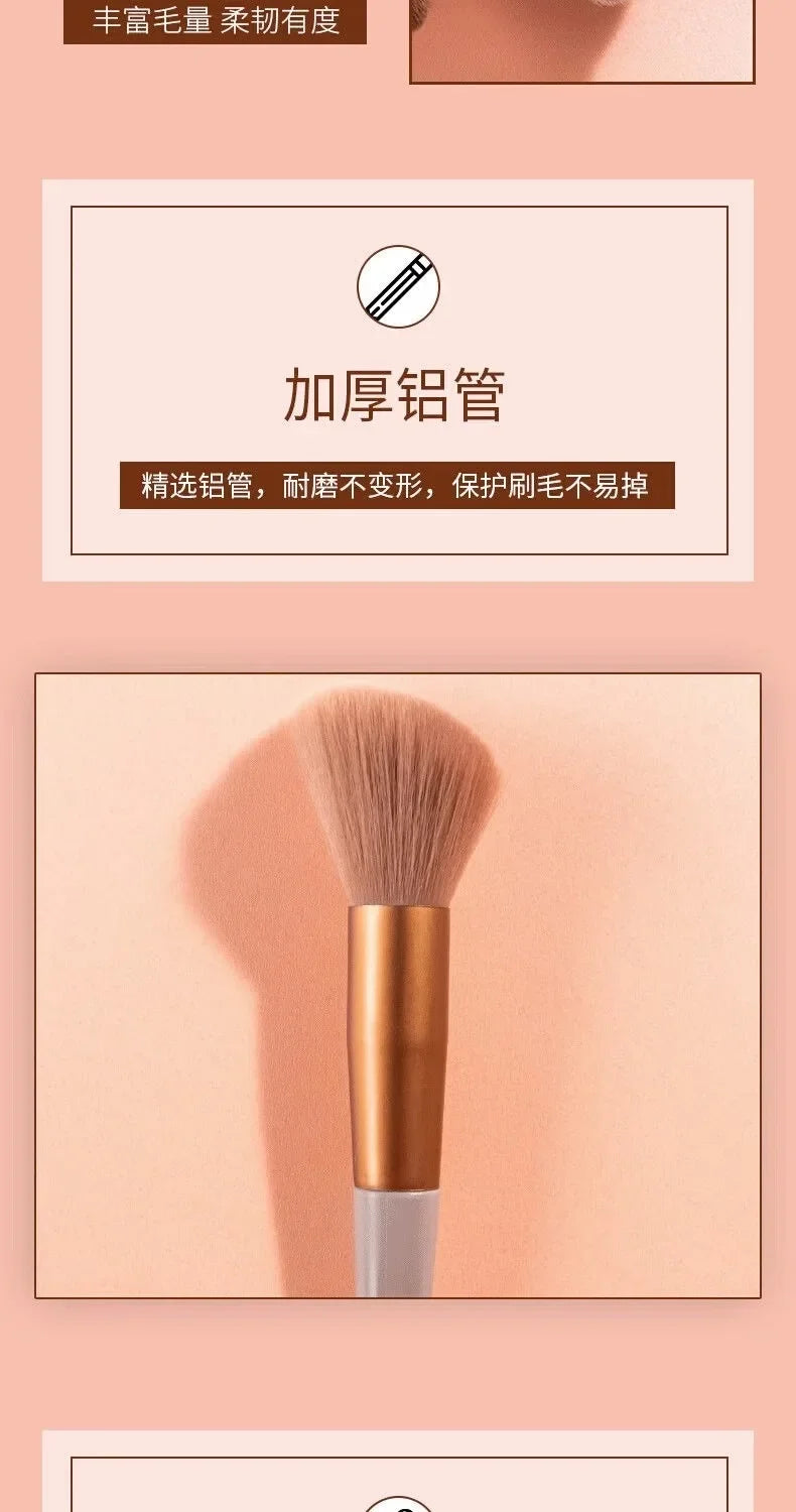 13Pcs Eyeshadow Portable Makeup Brushes Set Soft Fluffy Brushes Blush Powder Shadow Foundation Blending Concealer Make Up Tool